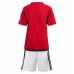 Fotballdrakt Barn Manchester United Hjemmedraktsett 2023-24 Kortermet (+ Korte bukser)